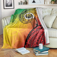Vanuatu 45th Independence Anniversary Blanket Ni-Van Sandroing LT7 Colorful - Polynesian Pride