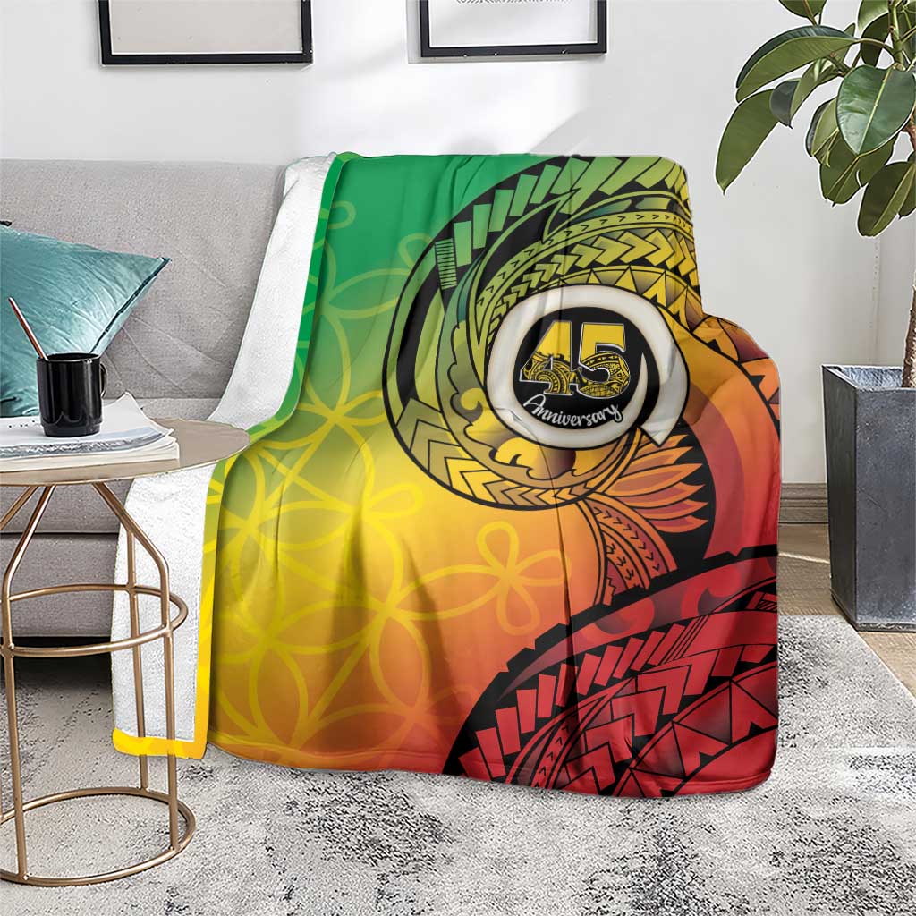 Vanuatu 45th Independence Anniversary Blanket Ni-Van Sandroing LT7 - Polynesian Pride