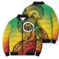 Vanuatu 45th Independence Anniversary Bomber Puffer Jacket Ni-Van Sandroing LT7 - Polynesian Pride