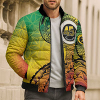 Vanuatu 45th Independence Anniversary Bomber Puffer Jacket Ni-Van Sandroing LT7 - Polynesian Pride