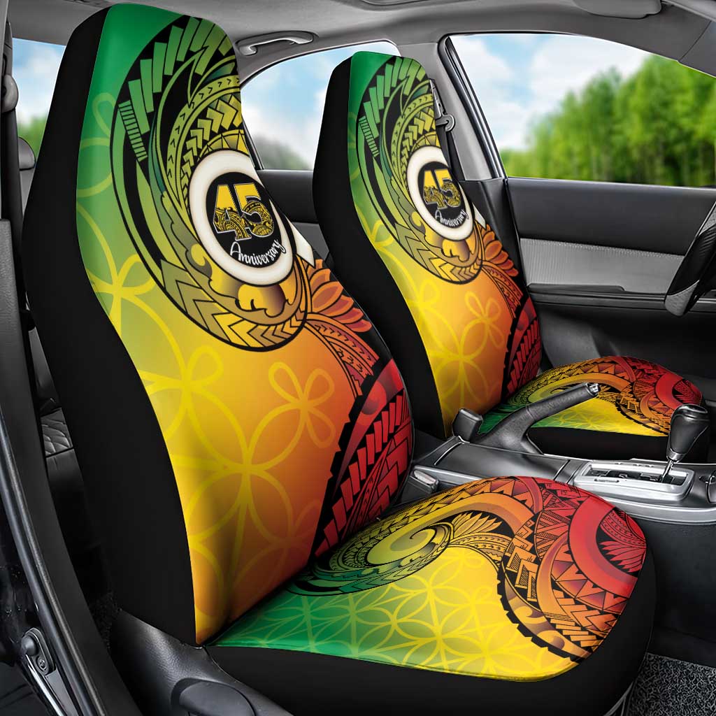 Vanuatu 45th Independence Anniversary Car Seat Cover Ni-Van Sandroing LT7 - Polynesian Pride