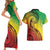Vanuatu 45th Independence Anniversary Couples Matching Short Sleeve Bodycon Dress and Hawaiian Shirt Ni-Van Sandroing - Polynesian Pride