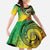 Vanuatu 45th Independence Anniversary Family Matching Long Sleeve Bodycon Dress and Hawaiian Shirt Ni-Van Sandroing - Polynesian Pride
