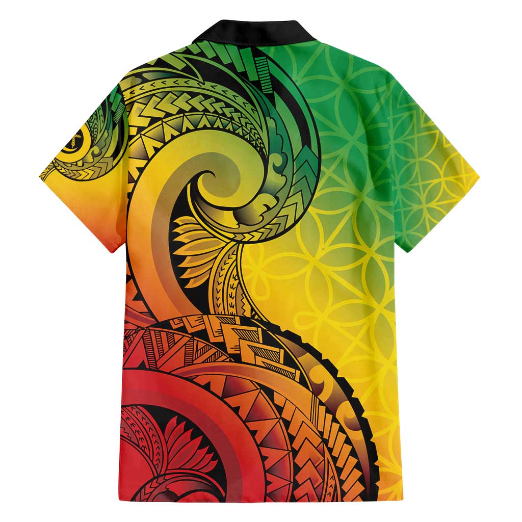 Vanuatu 45th Independence Anniversary Family Matching Long Sleeve Bodycon Dress and Hawaiian Shirt Ni-Van Sandroing LT7 - Polynesian Pride