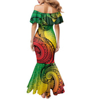 Vanuatu 45th Independence Anniversary Family Matching Mermaid Dress and Hawaiian Shirt Ni-Van Sandroing - Polynesian Pride