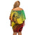 Vanuatu 45th Independence Anniversary Family Matching Off Shoulder Short Dress and Hawaiian Shirt Ni-Van Sandroing - Polynesian Pride
