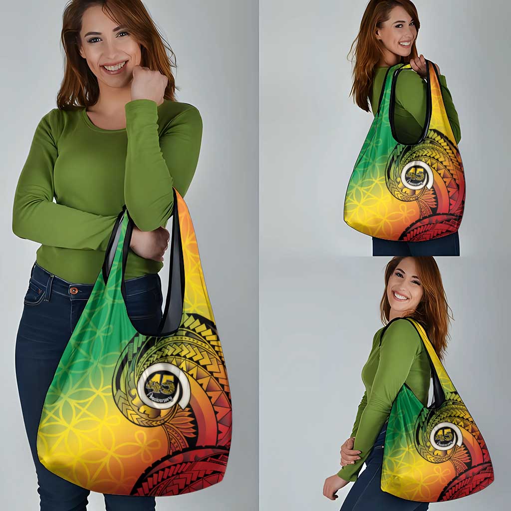 Vanuatu 45th Independence Anniversary Grocery Bag Ni-Van Sandroing - Polynesian Pride