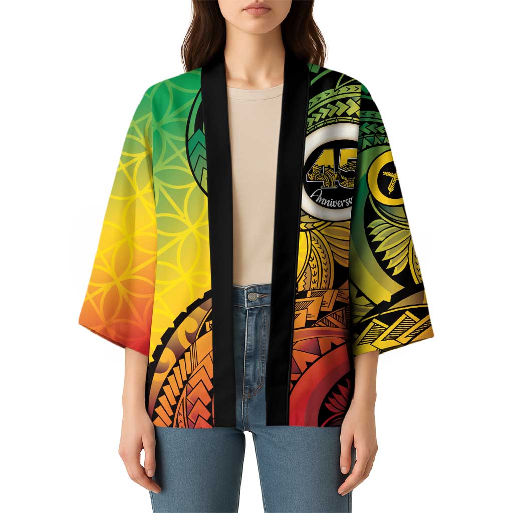 Vanuatu 45th Independence Anniversary Kimono Ni-Van Sandroing - Polynesian Pride