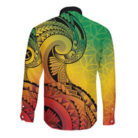 Vanuatu 45th Independence Anniversary Long Sleeve Button Shirt Ni-Van Sandroing LT7 - Polynesian Pride
