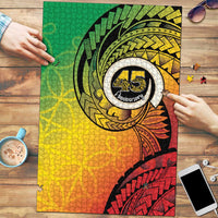 Vanuatu 45th Independence Anniversary Puzzle Ni-Van Sandroing LT7 Colorful - Polynesian Pride