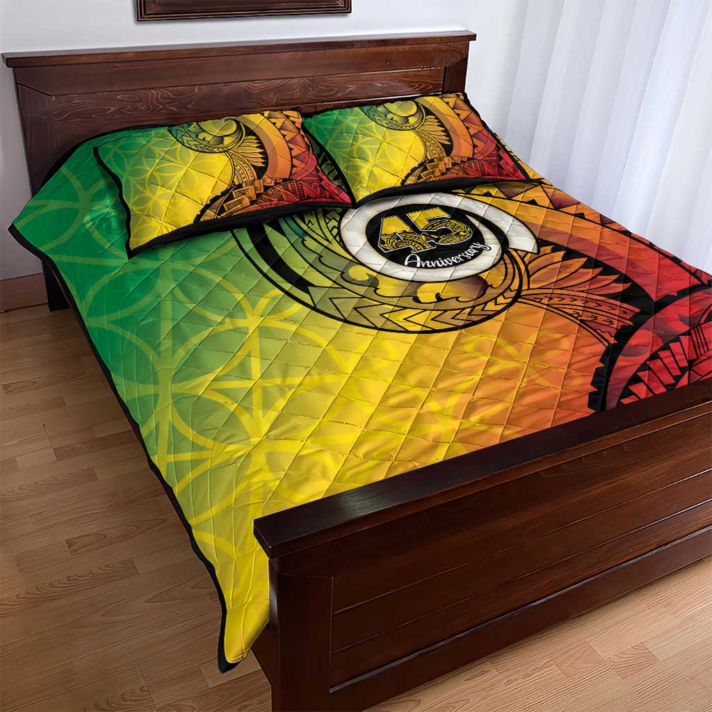 Vanuatu 45th Independence Anniversary Quilt Bed Set Ni-Van Sandroing - Polynesian Pride