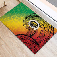 Vanuatu 45th Independence Anniversary Rubber Doormat Ni-Van Sandroing LT7 - Polynesian Pride