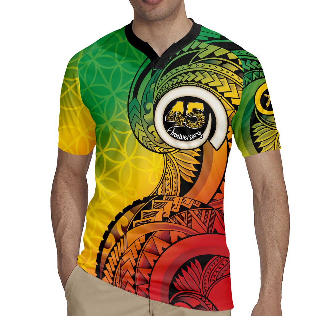 Vanuatu 45th Independence Anniversary Rugby Jersey Ni-Van Sandroing LT7 - Polynesian Pride