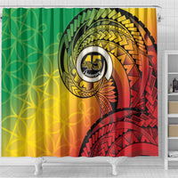 Vanuatu 45th Independence Anniversary Shower Curtain Ni-Van Sandroing LT7 - Polynesian Pride