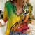 Vanuatu 45th Independence Anniversary Women Casual Shirt Ni-Van Sandroing - Polynesian Pride