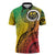 Vanuatu 45th Independence Anniversary Zipper Polo Shirt Ni-Van Sandroing - Polynesian Pride