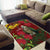 Kakapo Bird New Zealand Area Rug Floral Christmas