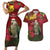 Kakapo Bird New Zealand Couples Matching Short Sleeve Bodycon Dress and Hawaiian Shirt Floral Christmas