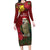 Kakapo Bird New Zealand Family Matching Long Sleeve Bodycon Dress and Hawaiian Shirt Floral Christmas