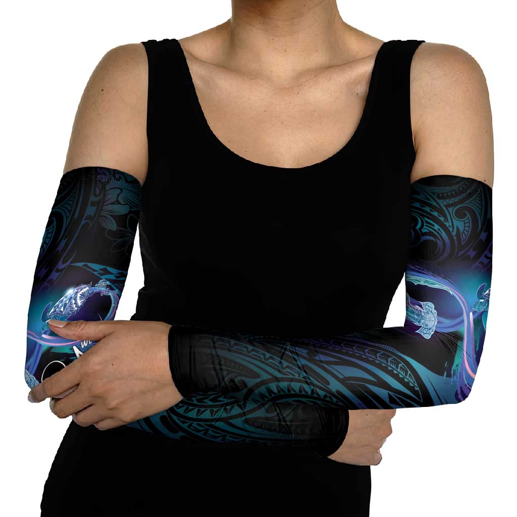Polynesian Personalized Memorial Arm Sleeves Oceanic Infinity Symbol - Until We Meet Again - Polynesian Pride