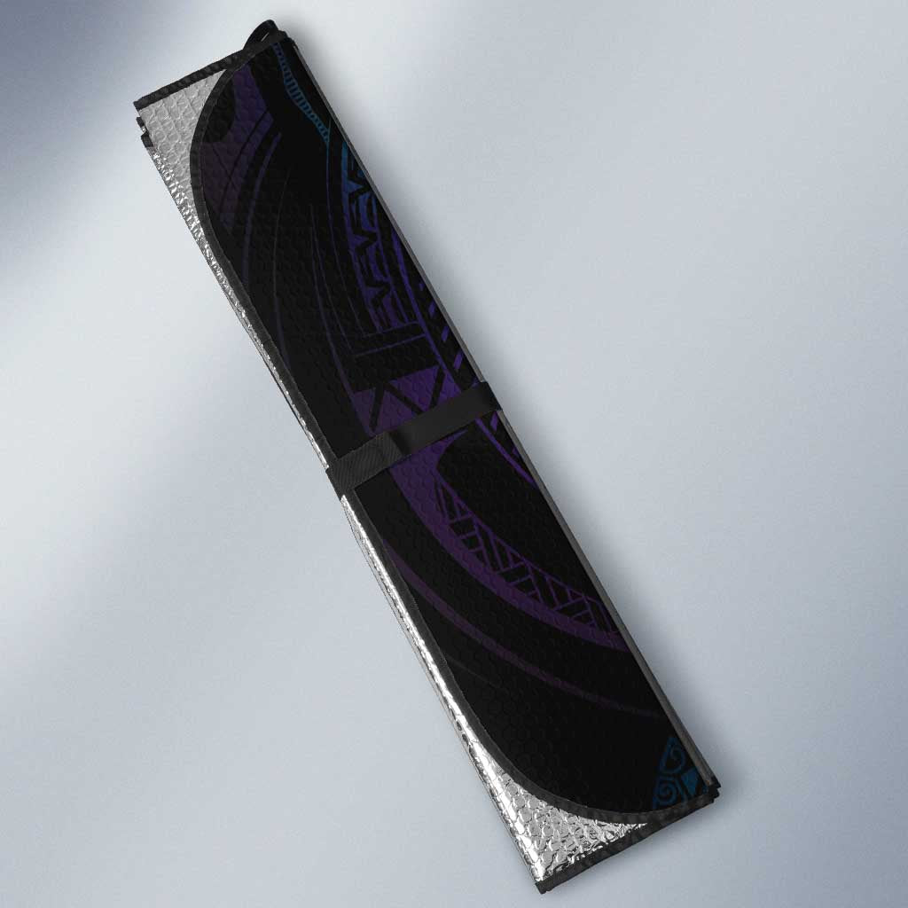 Polynesian Personalized Memorial Auto Sun Shade Oceanic Infinity Symbol - Until We Meet Again - Polynesian Pride