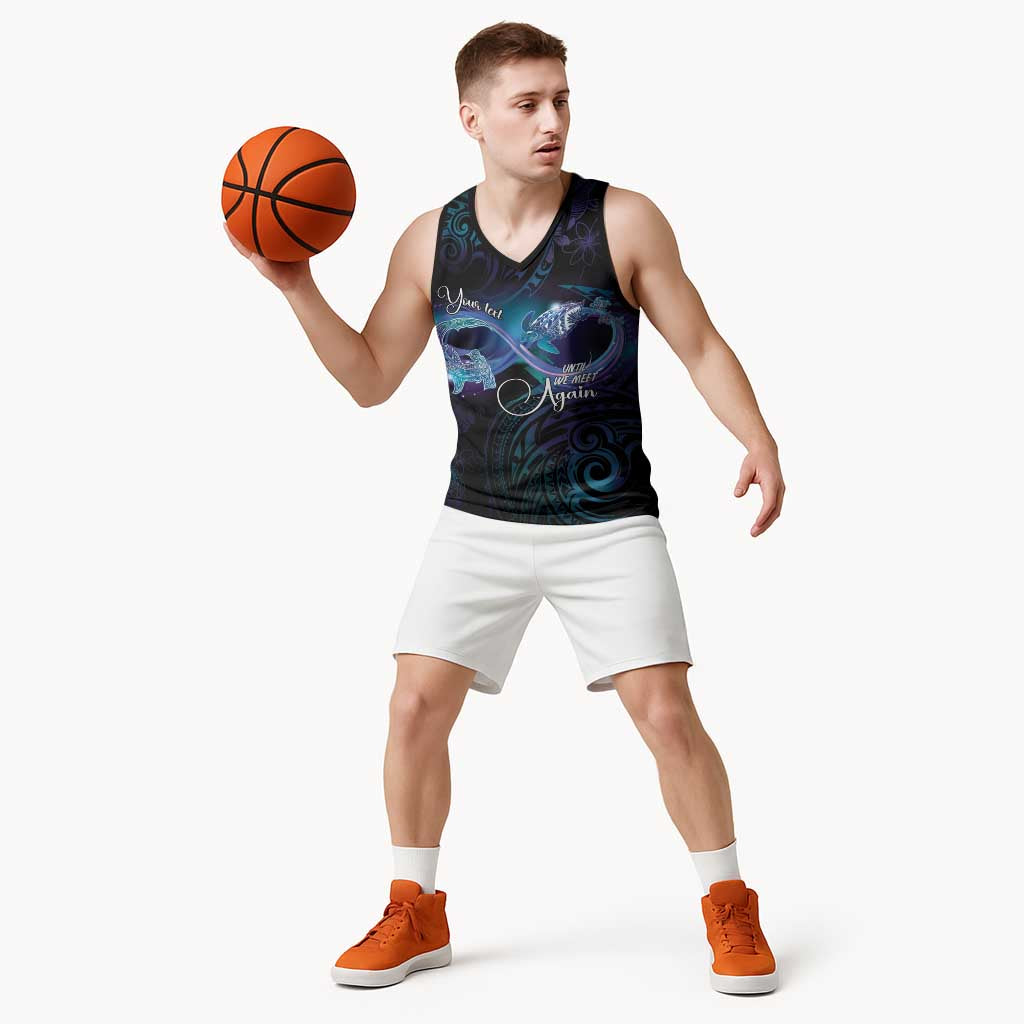 Polynesian Personalized Memorial Basketball Jersey Oceanic Infinity Symbol - Until We Meet Again - Polynesian Pride