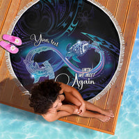 Polynesian Personalized Memorial Beach Blanket Oceanic Infinity Symbol - Until We Meet Again - Polynesian Pride