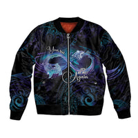 Polynesian Personalized Memorial Bomber Jacket Oceanic Infinity Symbol - Until We Meet Again - Polynesian Pride