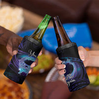 Polynesian Personalized Memorial 4 in 1 Can Cooler Tumbler Oceanic Infinity Symbol - Until We Meet Again - Polynesian Pride