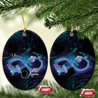 Polynesian Personalized Memorial Ceramic Ornament Oceanic Infinity Symbol - Until We Meet Again - Polynesian Pride