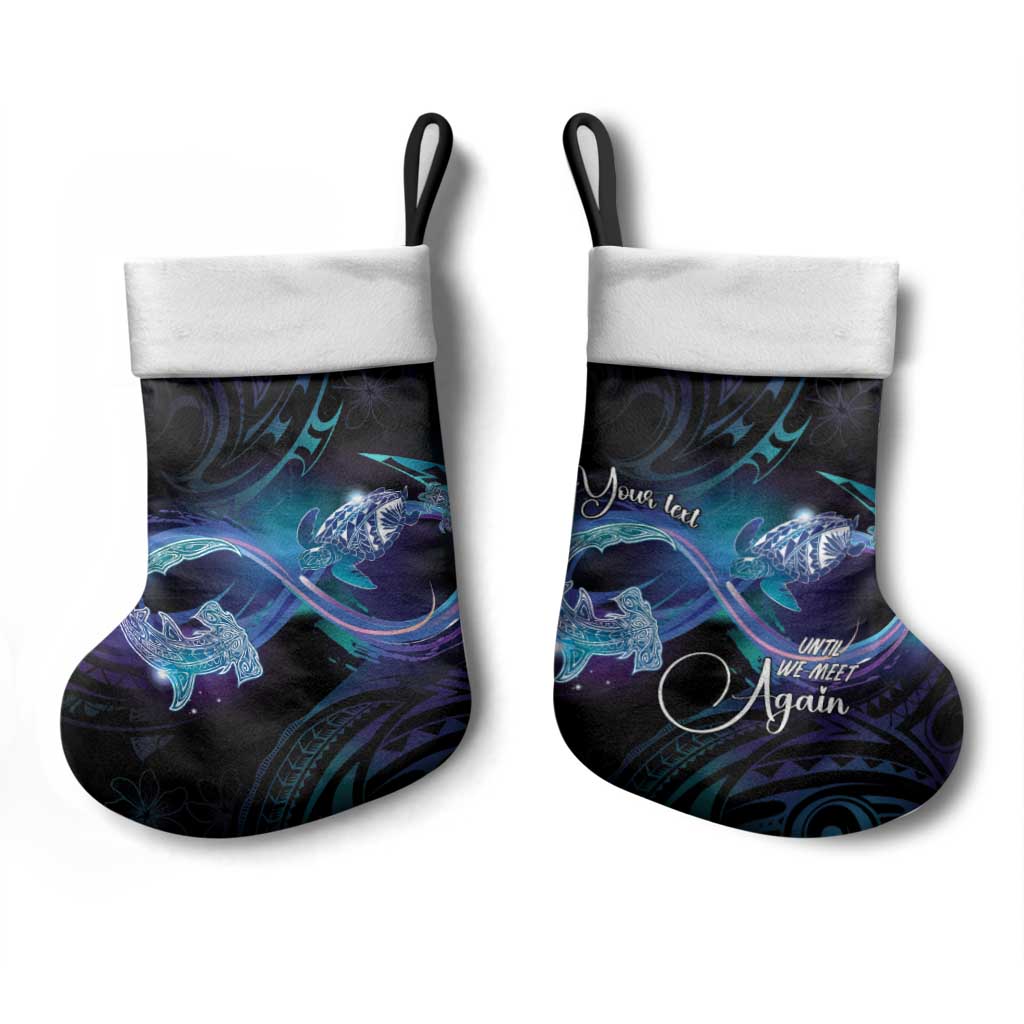 Polynesian Personalized Memorial Christmas Stocking Oceanic Infinity Symbol - Until We Meet Again - Polynesian Pride