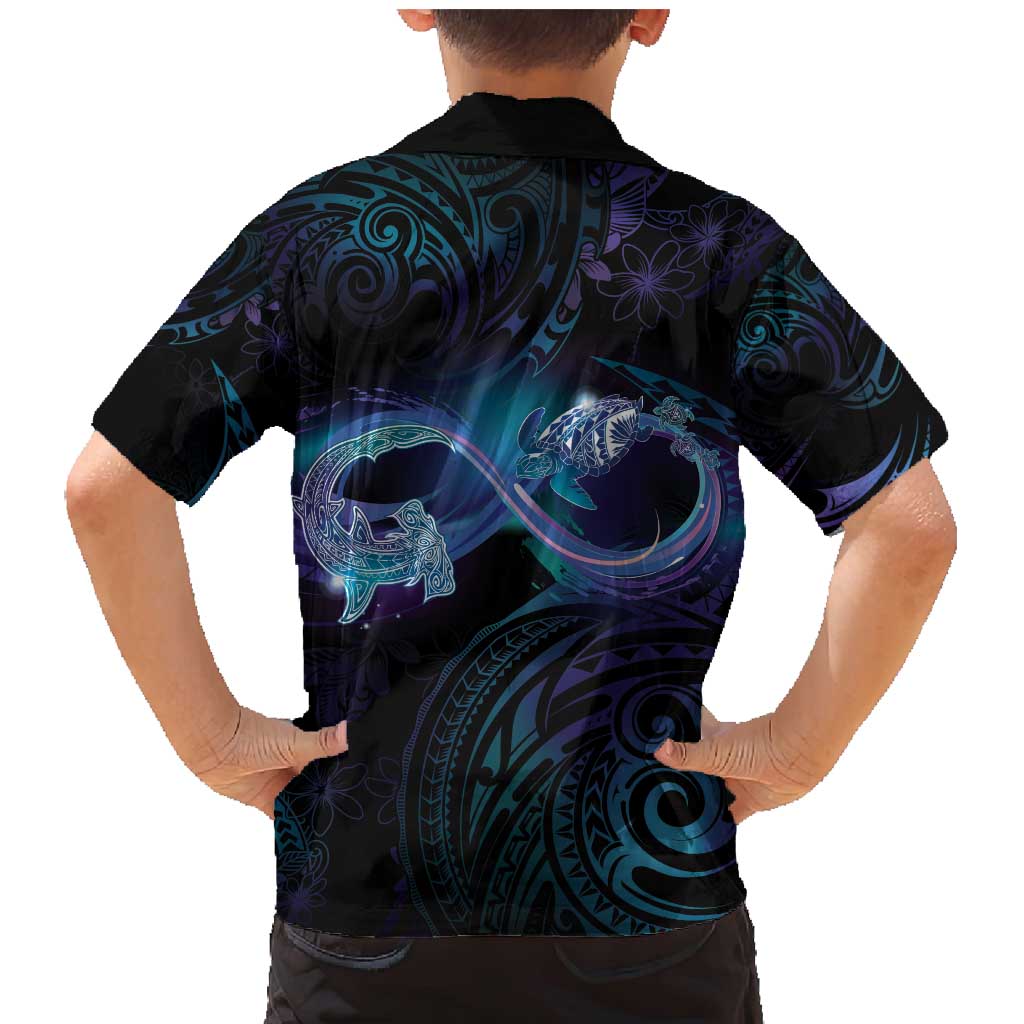 Polynesian Personalized Memorial Family Matching Mermaid Dress and Hawaiian Shirt Oceanic Infinity Symbol - Until We Meet Again - Polynesian Pride