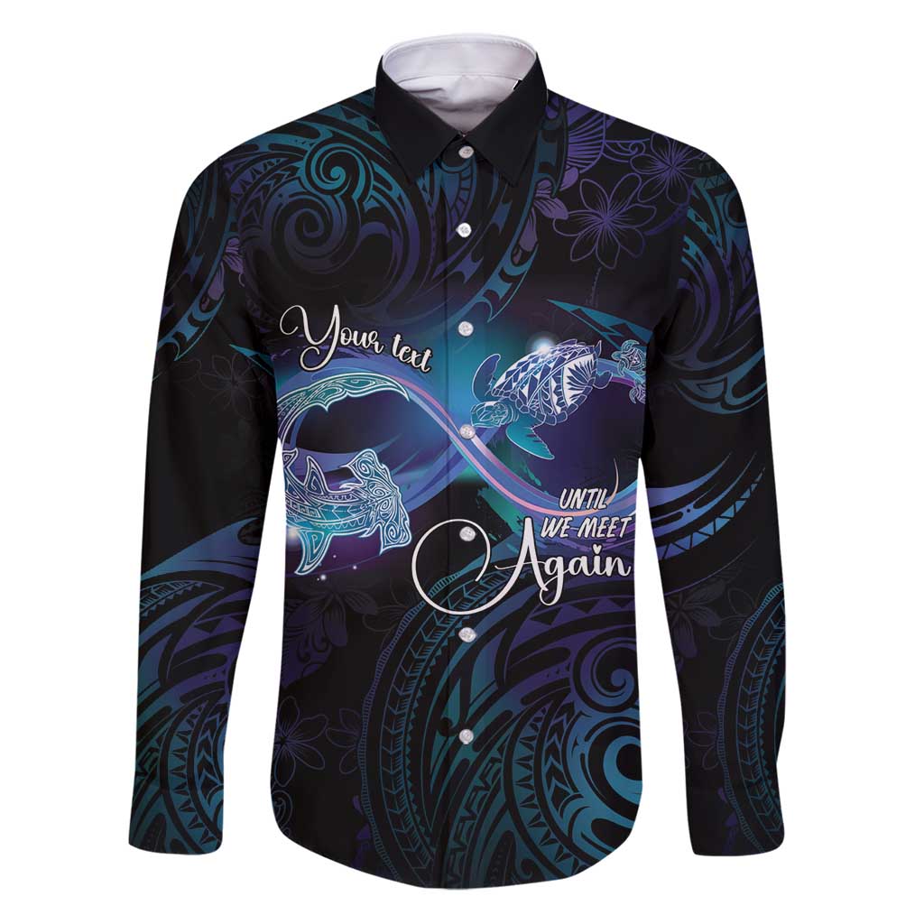 Polynesian Personalized Memorial Family Matching Puletasi and Hawaiian Shirt Oceanic Infinity Symbol - Until We Meet Again - Polynesian Pride