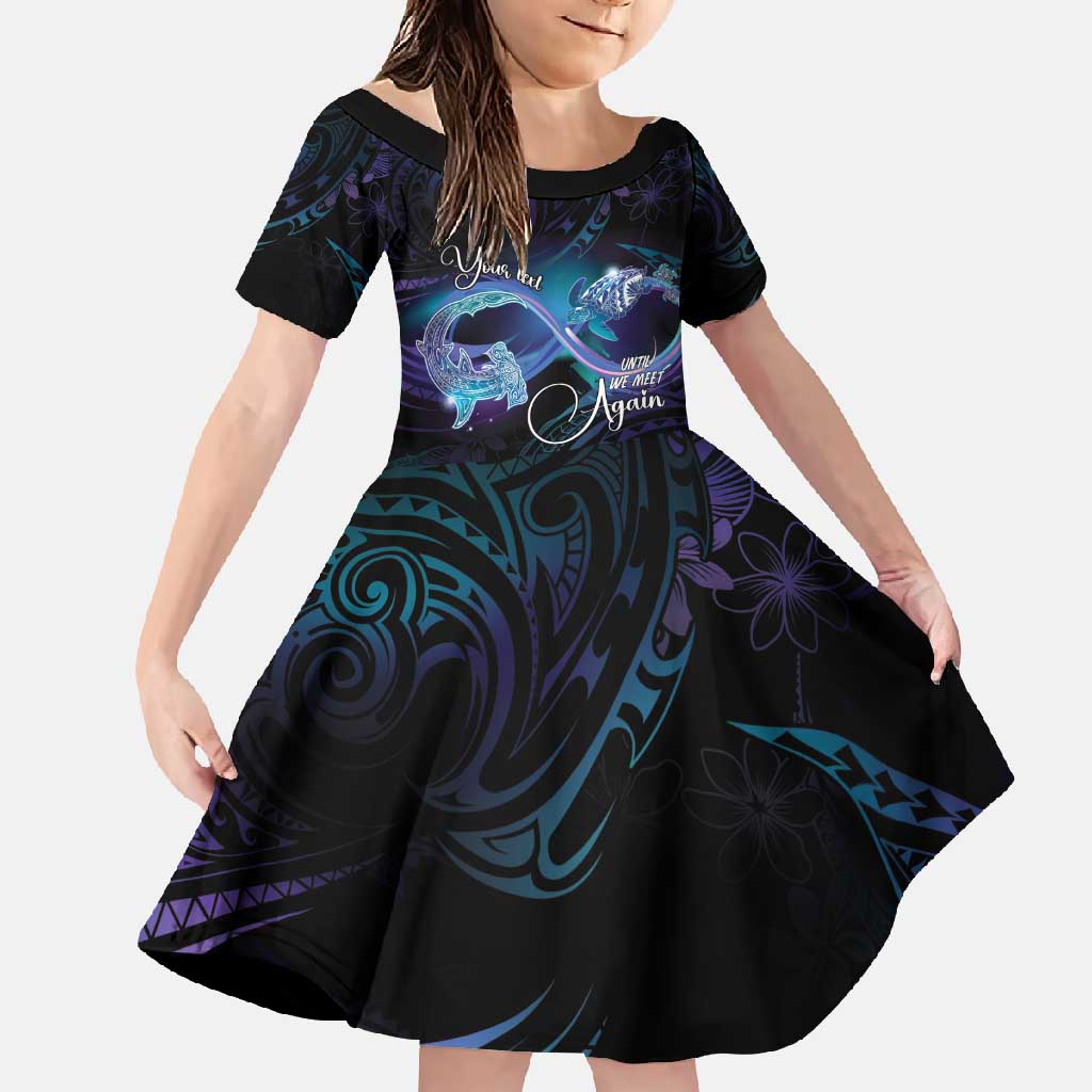 Polynesian Personalized Memorial Family Matching Summer Maxi Dress and Hawaiian Shirt Oceanic Infinity Symbol - Until We Meet Again - Polynesian Pride