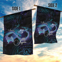 Polynesian Personalized Memorial Garden Flag Oceanic Infinity Symbol - Until We Meet Again - Polynesian Pride