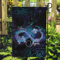 Polynesian Personalized Memorial Garden Flag Oceanic Infinity Symbol - Until We Meet Again - Polynesian Pride