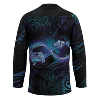 Polynesian Personalized Memorial Hockey Jersey Oceanic Infinity Symbol - Until We Meet Again - Polynesian Pride