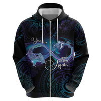 Polynesian Personalized Memorial Hoodie Oceanic Infinity Symbol - Until We Meet Again - Polynesian Pride