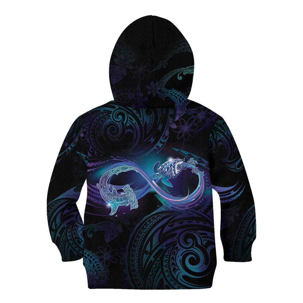 Polynesian Personalized Memorial Kid Hoodie Oceanic Infinity Symbol - Until We Meet Again - Polynesian Pride