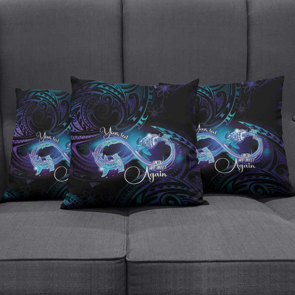 Polynesian Personalized Memorial Pillow Cover Oceanic Infinity Symbol - Until We Meet Again - Polynesian Pride