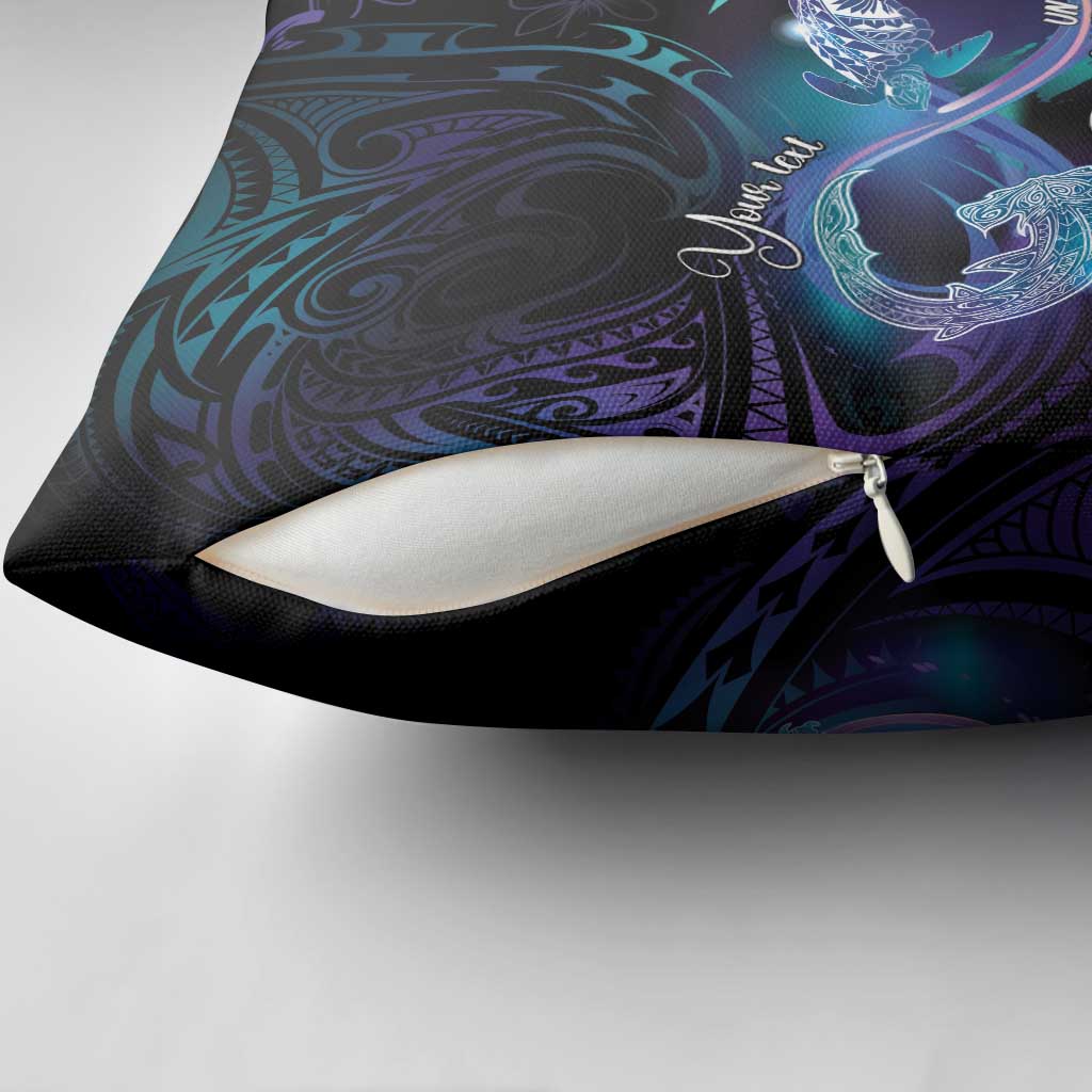 Polynesian Personalized Memorial Pillow Cover Oceanic Infinity Symbol - Until We Meet Again - Polynesian Pride