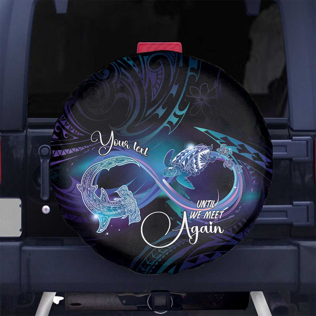 Polynesian Personalized Memorial Spare Tire Cover Oceanic Infinity Symbol - Until We Meet Again - Polynesian Pride