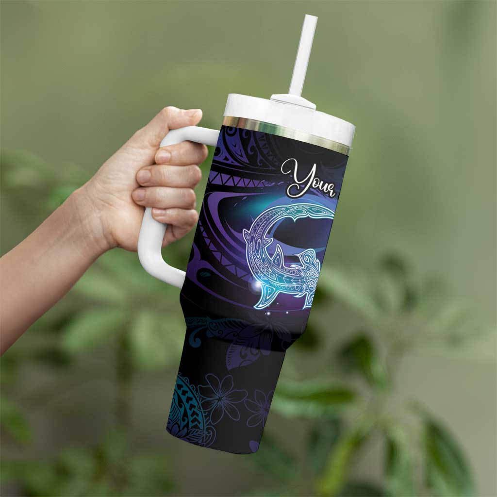 Polynesian Personalized Memorial Tumbler With Handle Oceanic Infinity Symbol - Until We Meet Again - Polynesian Pride
