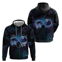 Polynesian Personalized Memorial Zip Hoodie Oceanic Infinity Symbol - Until We Meet Again - Polynesian Pride