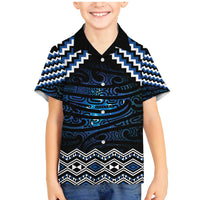 New Zealand Matariki Family Matching Mermaid Dress and Hawaiian Shirt Galaxy Styled Taniko