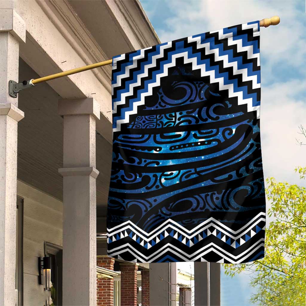 New Zealand Matariki Garden Flag Galaxy Styled Taniko