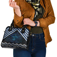 New Zealand Matariki Shoulder Handbag Galaxy Styled Taniko