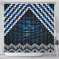 New Zealand Matariki Shower Curtain Galaxy Styled Taniko