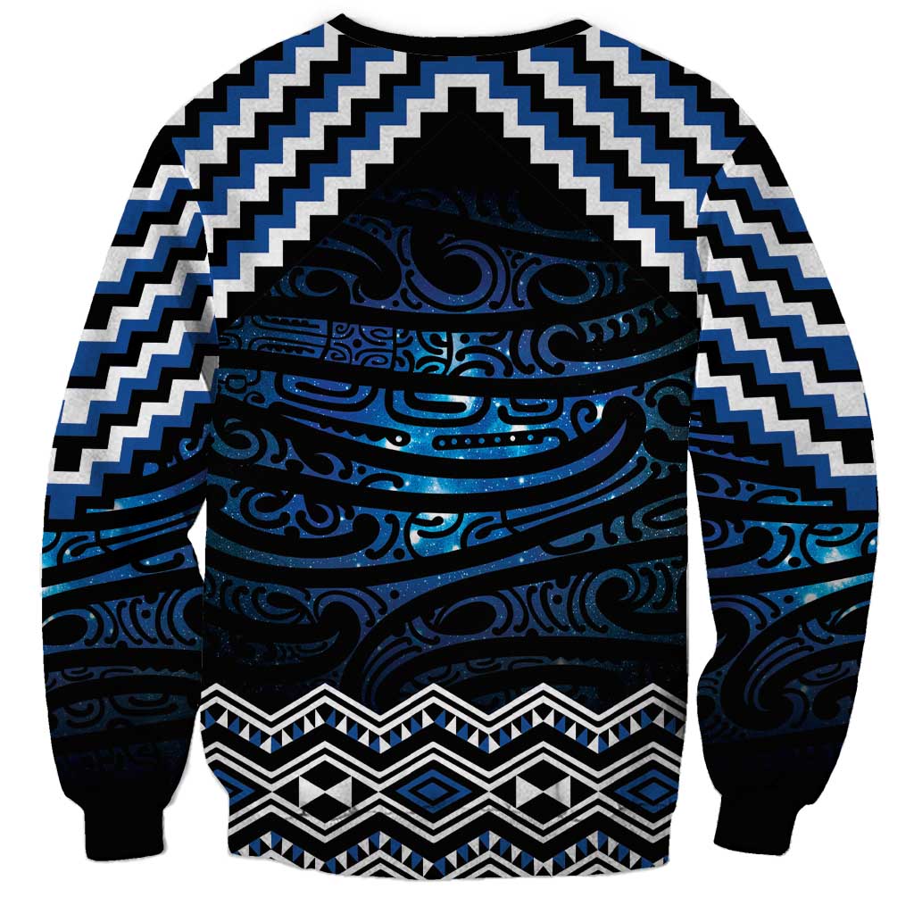 New Zealand Matariki Sweatshirt Galaxy Styled Taniko