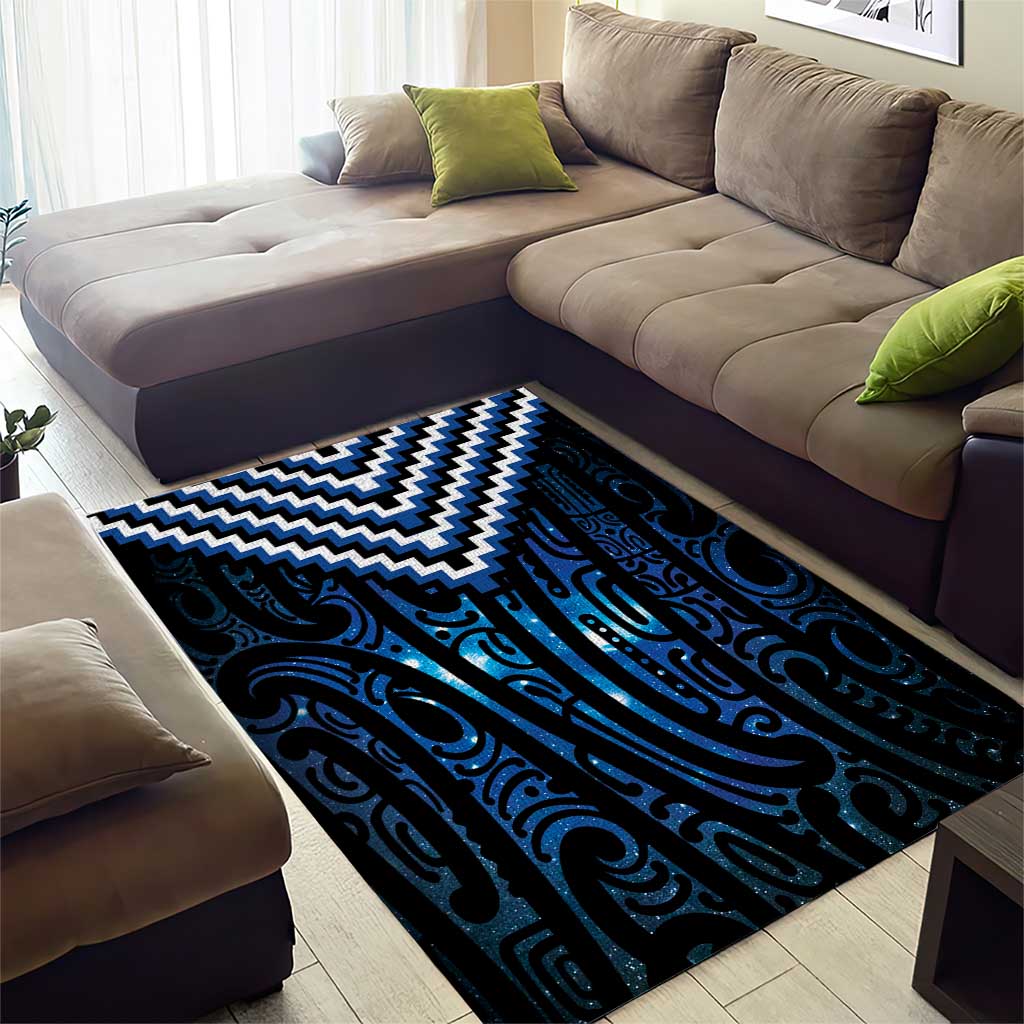 New Zealand Matariki Area Rug Galaxy Poutama Motifs